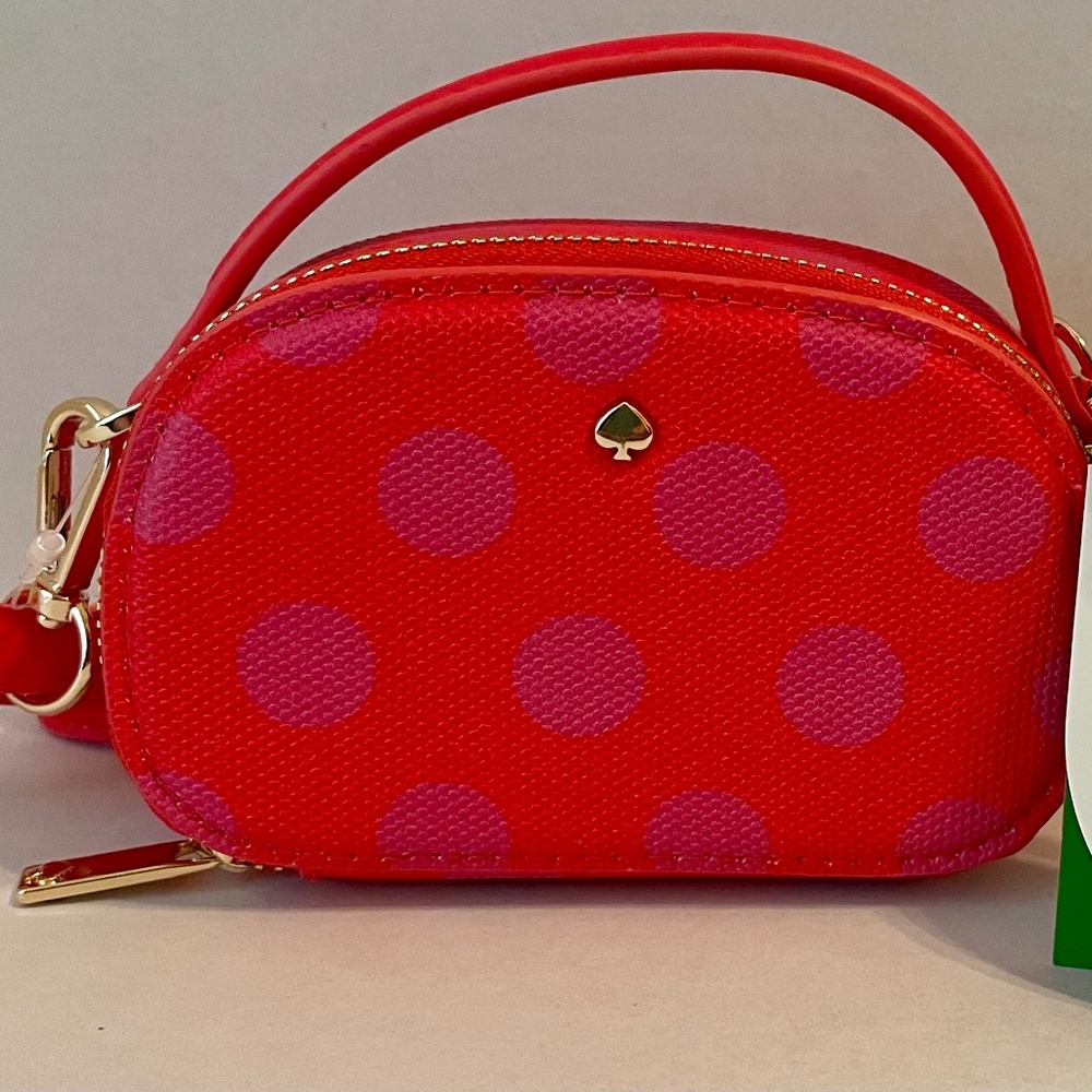 Kate Spade Red Polka Dot Crossbody Bag